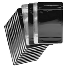 1/4th 7 gram CR child resistant compliant gloss black clear mylar exit child proof barrier bags wholesale custom dragon chewer marijuana cannabis packaging