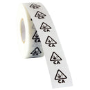 Dragon Chewer California dispensary universal symbol small clear 420 THC strain labels. Bulk wholesale warning Rx stickers for glass jars, pop tops, mylar bags and edibles. Free printable strain labels.