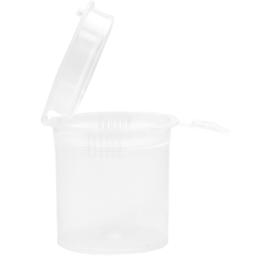 30 Dram Yellow Opaque Plastic Pop Top Container, 150/cs