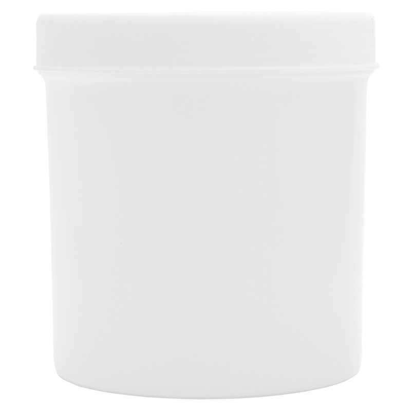 16 ounce oz 450ml 450 ml white plastic ointment jar for creams gel ointments wholesale bulk packaging