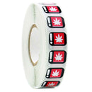 Dragon Chewer 1,000 Oregon Red OLCC dispensary wholesale bulk 420 labels. Universal symbol stickers - OLCC compliant warning labels. The best dispensary supplies - Lowest prices.