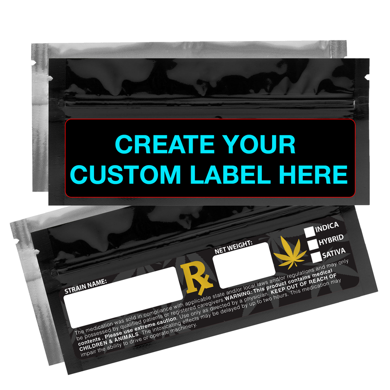 Pre Roll Custom Mylar Packaging Bag Labels