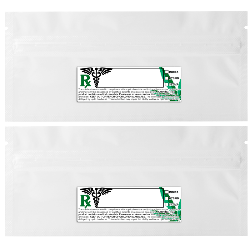 White Dragon Chewer Pre Roll smell proof foil mylar bags by the Caviar Locker with custom designer rx strain labels. Thick wholesale bulk dispensary custom child resistant packaging 420 long term storage barrier bags with thc stickers. 