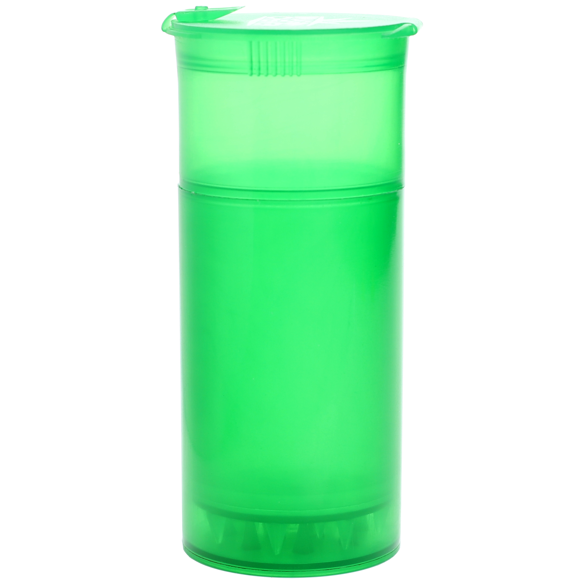 Translucent Green ShredTainer - Premium Grinder w/Storage Container - Dragon Chewer