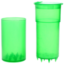 Translucent Green ShredTainer - Premium Grinder w/Storage Container - Dragon Chewer